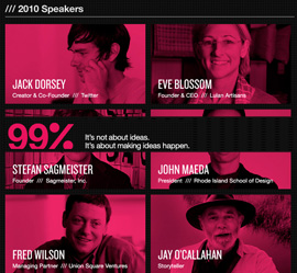 Go to the 99% conference